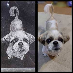 ペット記念品(影彫り)