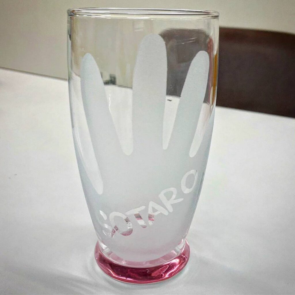 グラス彫刻(直筆)