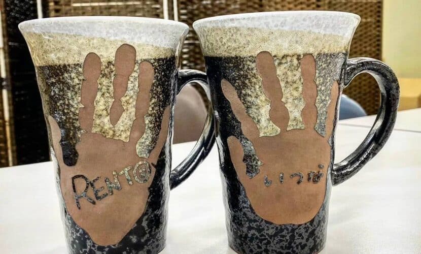 タンブラー彫刻